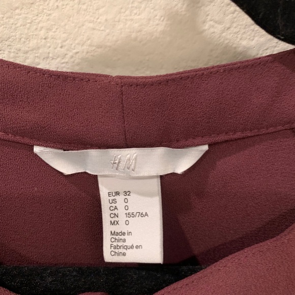 H&M PURPLE DRESS W/ BOW - Picture 2 of 4